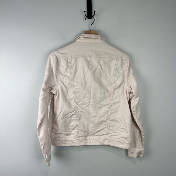 Buffalo David Bitton Pale Pink Cotton Button Jacket S - Picture 6 of 7